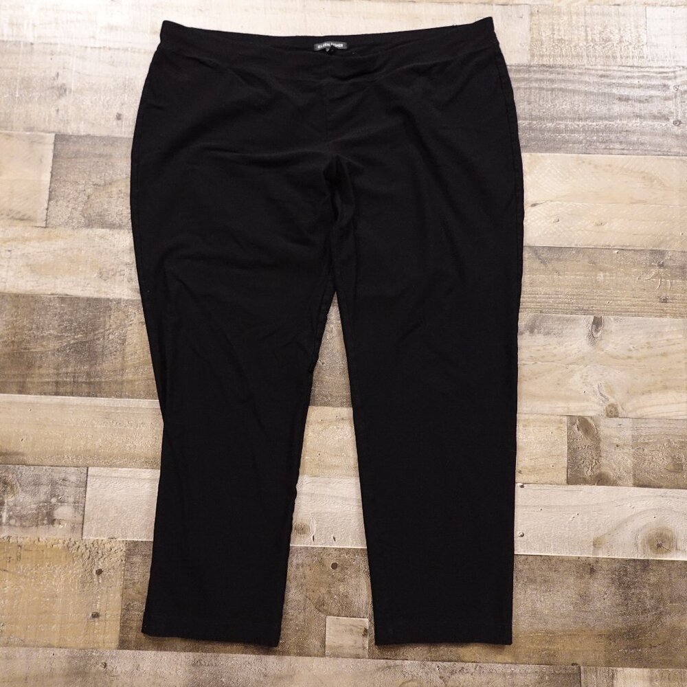 Eileen Fisher Black Stretch Ankle‎ Pants – Size XL – Made in USA